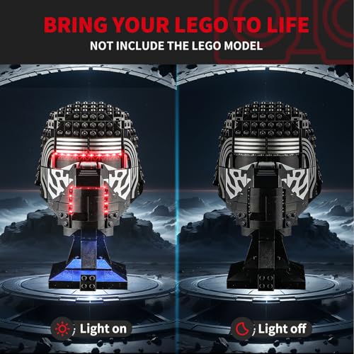 BRIKSMAX KIT DE LUCES 20 PARA CASCO LEGO KYLO REN INNOVADORA ILUMINACIÓN LED COMPATIBLE CON LEGO STAR WARS 75415 JUEGO DE LEGO - 2