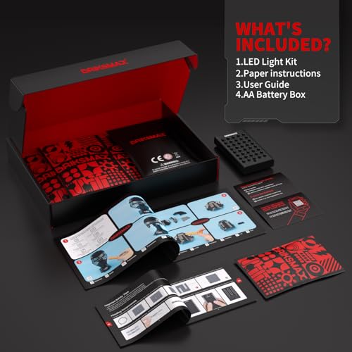 BRIKSMAX KIT DE LUCES 20 PARA CASCO LEGO KYLO REN INNOVADORA ILUMINACIÓN LED COMPATIBLE CON LEGO STAR WARS 75415 JUEGO DE LEGO - 6