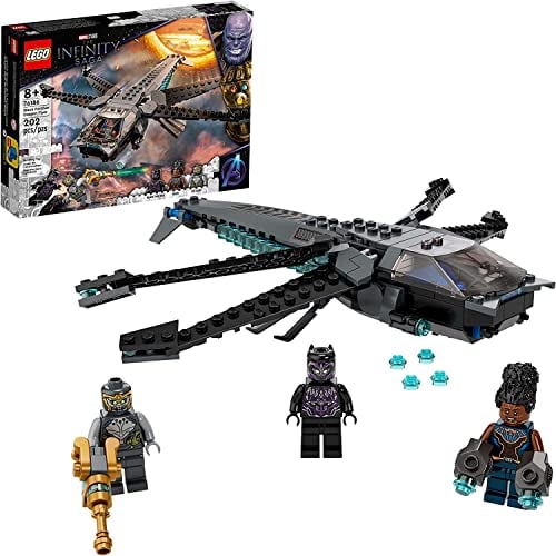 LEGO MARVEL NEGRO PANTHER DRAGON FLYER 76186 KIT DE CONSTRUCCIÓN DE JUGUETE CREA LA ESCENA FINAL DE BATALLA DE AVENGERS ENDGAME - 1