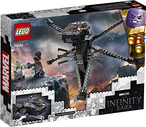 LEGO MARVEL NEGRO PANTHER DRAGON FLYER 76186 KIT DE CONSTRUCCIÓN DE JUGUETE CREA LA ESCENA FINAL DE BATALLA DE AVENGERS ENDGAME - 4