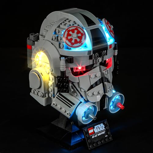 YEABRICKS LUZ LED PARA MODELO DE BLOQUES DE CONSTRUCCIÓN DE CASCO DE CONDUCTOR DE STAR WARS 75429 JUEGO DE CONSTRUCCIÓN NO - 2