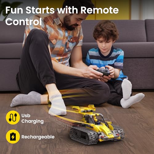 SILLBIRD KIT DE CONSTRUCCIÓN DE ROBOT CON CONTROL REMOTO REGALOS STEM PARA NIÑOS DE 8 A 13 AÑOS JUGUETES ROBÓTICOS - 3