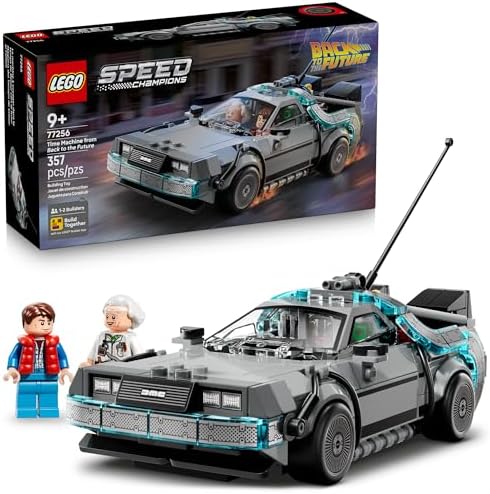 LEGO SPEED CHAMPIONS MÁQUINA DEL TIEMPO DE REGRESO AL FUTURO - JUGUETE DE CONSTRUCCIÓN PARA NIÑOS, JUGUETE DE COCHE - 7