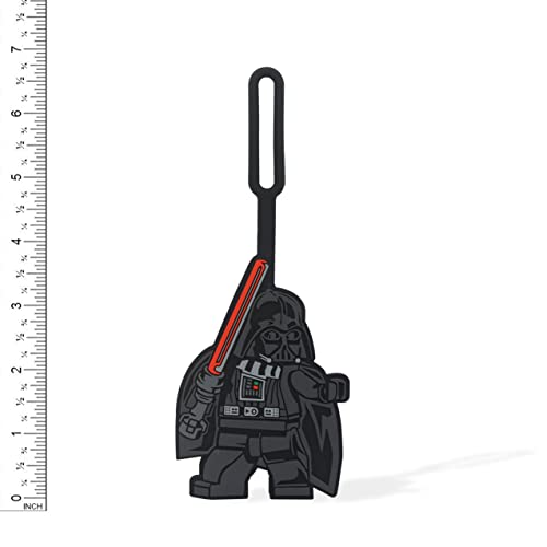 LEGO STAR WARS ETIQUETA PARA BOLSA DARTH VADER 52233 COLOR NEGRO ETIQUETA DE SILICONA PARA EQUIPAJE COLGANTE PARA BOLSA - 3