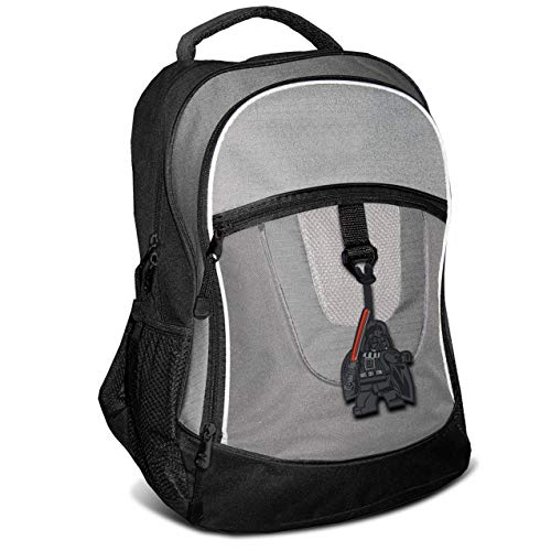 LEGO STAR WARS ETIQUETA PARA BOLSA DARTH VADER 52233 COLOR NEGRO ETIQUETA DE SILICONA PARA EQUIPAJE COLGANTE PARA BOLSA - 5