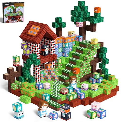 GOBIDEX JUGUETES DE CONSTRUCCIÓN DE BLOQUES MAGNÉTICOS DE 100 PIEZAS PARA NIÑAS Y NIÑOS DE 3 AÑOS CONSTRUYE MAGWONDER BASADO - 1