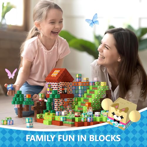 GOBIDEX JUGUETES DE CONSTRUCCIÓN DE BLOQUES MAGNÉTICOS DE 100 PIEZAS PARA NIÑAS Y NIÑOS DE 3 AÑOS CONSTRUYE MAGWONDER BASADO - 4