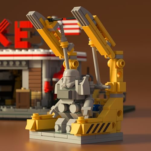 JUEGO DE LADRILLOS DE CONSTRUCCIÓN DE ESTACIÓN DE GASOLINA JUEGO Y ESCENAS DE SERIES DE TELEVISIÓN COLECCIÓN MODULAR - 7