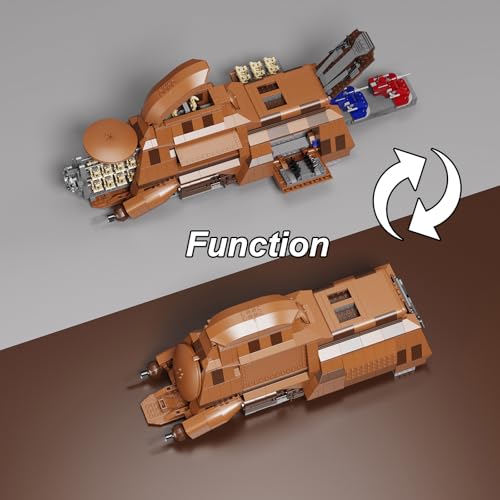 KIT DE CONSTRUCCIÓN DE NAVE DE DROIDES DE LA FEDERACIÓN COMERCIAL DE BUILDINGBOAT TRANSPORTADOR DE TROPAS DE SOLDADOS DE BATALLA - 5