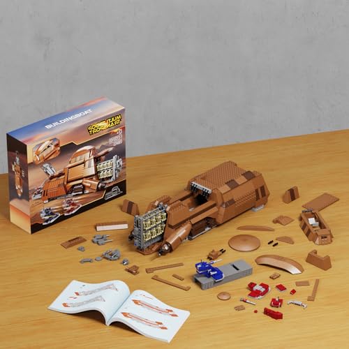 KIT DE CONSTRUCCIÓN DE NAVE DE DROIDES DE LA FEDERACIÓN COMERCIAL DE BUILDINGBOAT TRANSPORTADOR DE TROPAS DE SOLDADOS DE BATALLA - 6