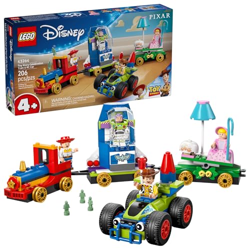 LEGO DISNEY Y PIXAR TOY STORY CELEBRACIÓN TREN Y COCHE RC JUGUETE PARA NIÑOS PEQUEÑOS JUEGO DE CONSTRUCCIÓN PARA SENSIBILIDAD - 1