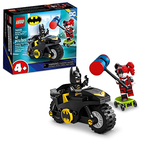 LEGO DC BATMAN VERSUS HARLEY QUINN 76220 JUEGO DE FIGURAS DE ACCIÓN DE SUPERHÉROE CON PATINETA Y JUGUETE DE MOTOCICLETA - 1