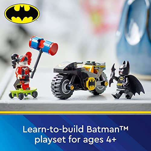 LEGO DC BATMAN VERSUS HARLEY QUINN 76220 JUEGO DE FIGURAS DE ACCIÓN DE SUPERHÉROE CON PATINETA Y JUGUETE DE MOTOCICLETA - 2