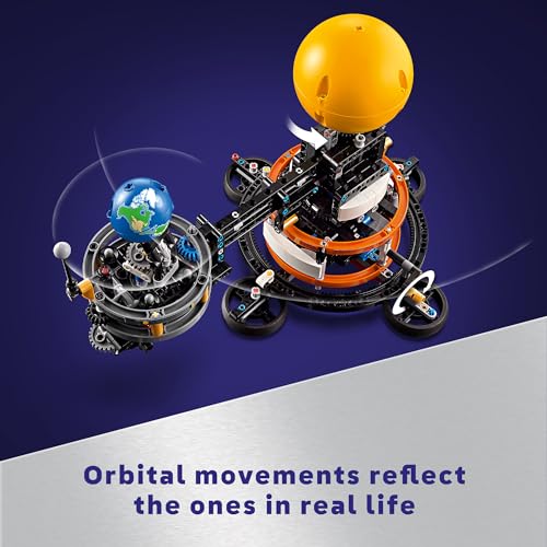 SET DE CONSTRUCCIÓN LEGO TECHNIC PLANET EARTH AND MOON IN ORBIT, REGALO DE CUMPLEAÑOS DEL ESPACIO EXTERIOR PARA NIÑOS DE 10 - 4