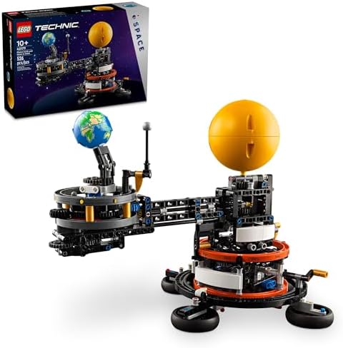 SET DE CONSTRUCCIÓN LEGO TECHNIC PLANET EARTH AND MOON IN ORBIT, REGALO DE CUMPLEAÑOS DEL ESPACIO EXTERIOR PARA NIÑOS DE 10 - 7