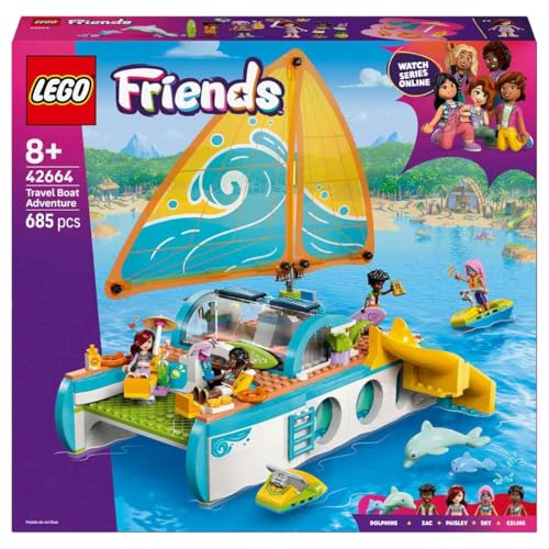 LEGO 42664 FRIENDS BOAT ADVENTURE TOY REGALO DE CUMPLEAÑOS BLOQUES NIÑAS NIÑOS 8 AÑOS 9 AÑOS 10 AÑOS ESCUELA PRIMARIA VEHÍCULOS - 3