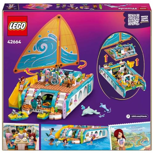 LEGO 42664 FRIENDS BOAT ADVENTURE TOY REGALO DE CUMPLEAÑOS BLOQUES NIÑAS NIÑOS 8 AÑOS 9 AÑOS 10 AÑOS ESCUELA PRIMARIA VEHÍCULOS - 4