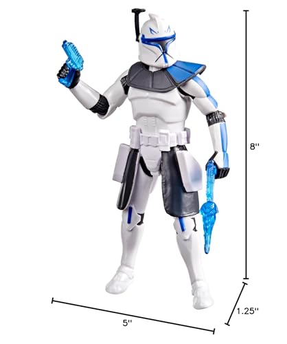 STAR WARS EPIC WORLD OF ACTION CLONE CAPTAIN REX FIGURA DE ACCIÓN DE 4 PULGADAS Y 2 ACCESORIOS JUGUETES AHSOKA PARA NIÑOS - 5