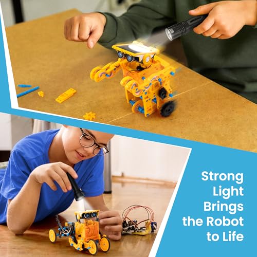 SILLBIRD KIT DE ROBOT DE CONSTRUCCIÓN SOLAR REGALO STEM PARA NIÑOS DE 8 A 13 AÑOS 12 EN 1 JUGUETES EDUCATIVOS DE CIENCIA - 5
