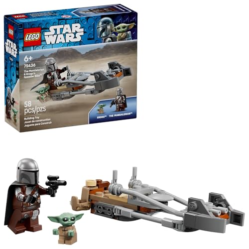 LEGO STAR WARS THE MANDALORIAN GROGUS SPEEDER BIKE JUGUETE DE CONSTRUCCIÓN PARA NIÑOS Y NIÑAS VEHÍCULO ESPACIAL DE JUEGO - 1