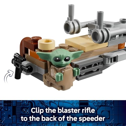 LEGO STAR WARS THE MANDALORIAN GROGUS SPEEDER BIKE JUGUETE DE CONSTRUCCIÓN PARA NIÑOS Y NIÑAS VEHÍCULO ESPACIAL DE JUEGO - 3
