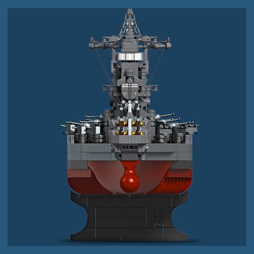 MISINI M7001 1300 JUEGO DE BLOQUES DE CONSTRUCCIÓN DEL ACORAZADO JAPONÉS YAMATO 2569 PIEZAS JUGUETE MOC DE BARCO DE LA MARINA - 4