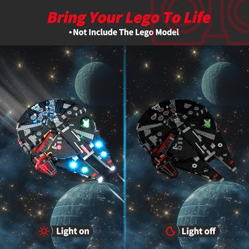 BRIKSMAX KIT DE LUCES 20 PARA LEGO THE DARK FALCON INNOVADORA ILUMINACIÓN LED COMPATIBLE CON LEGO STAR WARS 75389 JUEGO DE LEGO - 2