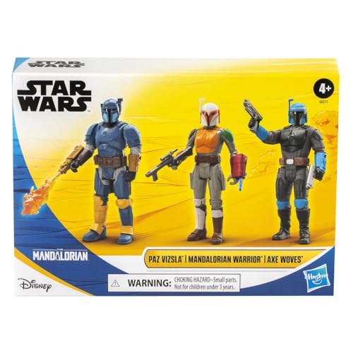 STAR WARS EPIC HERO SERIES UNITE THE CLANS PACK PAZ VIZSLA MANDALORIAN WARRIOR AXE WOVES FIGURAS DE ACCIÓN DE 4 PULGADAS - 1