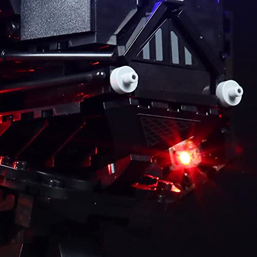 LOCOLEE KIT DE LUCES COMPATIBLE CON CASCO LEGO 75304 DARTH VADER SIN MODELO SOLAMENTE LUZ ACCESORIOS DE ILUMINACIÓN LED - 7