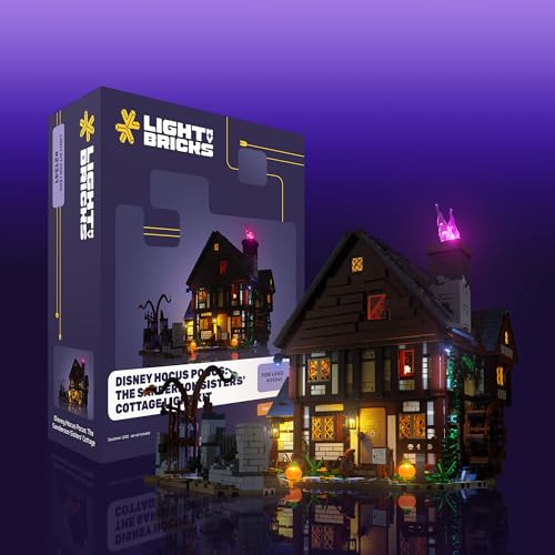 KIT DE LUZ LED COMPATIBLE CON LEGO 21341 HOCUS POCUS THE SANDERSON SISTERS COTTAGE ACCESORIOS DE ILUMINACIÓN PARA JUEGO - 1