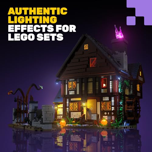 KIT DE LUZ LED COMPATIBLE CON LEGO 21341 HOCUS POCUS THE SANDERSON SISTERS COTTAGE ACCESORIOS DE ILUMINACIÓN PARA JUEGO - 7