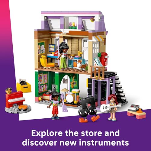 LEGO FRIENDS MUSIC STORE APARTMENT BUILDING SET CONJUNTO DE JUEGO INTERACTIVO DE NARRACIÓN DE HISTORIAS PARA NIÑAS Y NIÑOS - 4