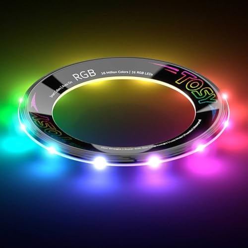 TOSY FLYING RING 36 RGB MULTICOLOR OR 12 MONOCOLOR LEDS SUPER BRIGHT LOST MODE AUTO LIGHT UP EASTER BASKET STUFFERS GIFT FOR - 2