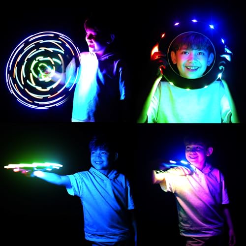 TOSY FLYING RING 36 RGB MULTICOLOR OR 12 MONOCOLOR LEDS SUPER BRIGHT LOST MODE AUTO LIGHT UP EASTER BASKET STUFFERS GIFT FOR - 5