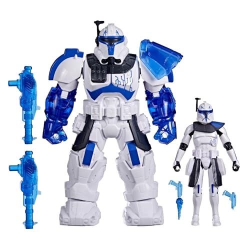 STAR WARS EPIC WORLD OF ACTION CAPITÁN CLON REX TRAJE DE FUERZA MECH TRAJE MECH DE 65 PULGADAS Y FIGURA DE ACCIÓN DE 4 PULGADAS - 1