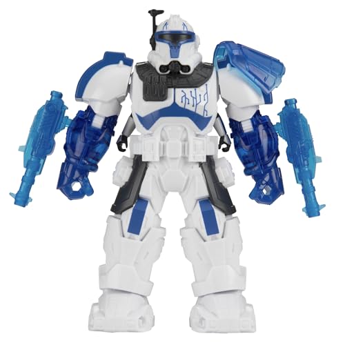 STAR WARS EPIC WORLD OF ACTION CAPITÁN CLON REX TRAJE DE FUERZA MECH TRAJE MECH DE 65 PULGADAS Y FIGURA DE ACCIÓN DE 4 PULGADAS - 4