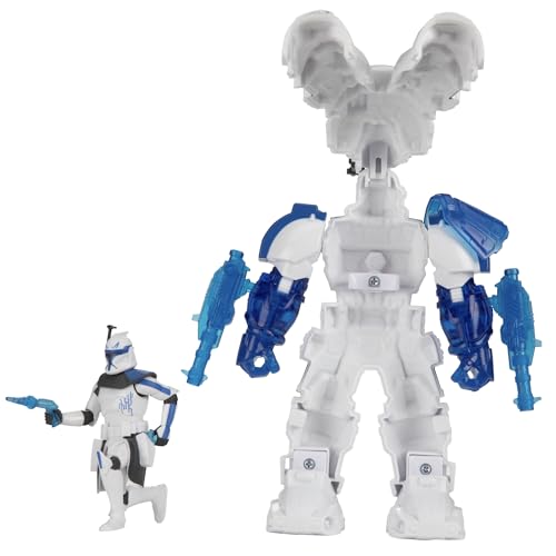 STAR WARS EPIC WORLD OF ACTION CAPITÁN CLON REX TRAJE DE FUERZA MECH TRAJE MECH DE 65 PULGADAS Y FIGURA DE ACCIÓN DE 4 PULGADAS - 5