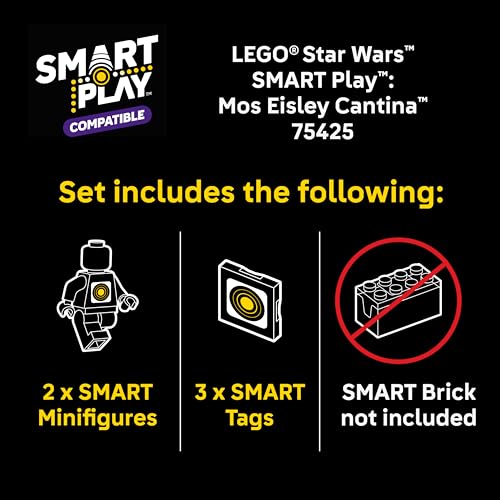 LEGO STAR WARS SMART PLAY MOS EISLEY CANTINA JUEGO DE CONSTRUCCIÓN DE JUGUETES PARA NIÑOS JUEGO COMPATIBLE CON 3 ETIQUETAS - 2