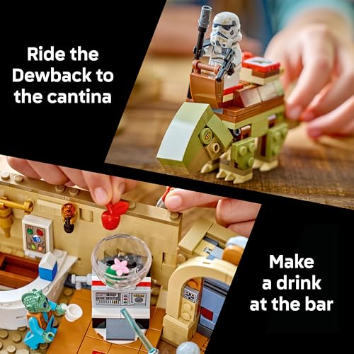 LEGO STAR WARS SMART PLAY MOS EISLEY CANTINA JUEGO DE CONSTRUCCIÓN DE JUGUETES PARA NIÑOS JUEGO COMPATIBLE CON 3 ETIQUETAS - 4