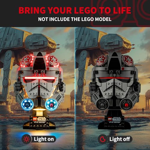 BRIKSMAX KIT DE ILUMINACIÓN LED 20 PARA LEGO 75429 CASCO DEL CONDUCTOR ATAT ILUMINACIÓN LED COMPATIBLE CON EL SET - 2