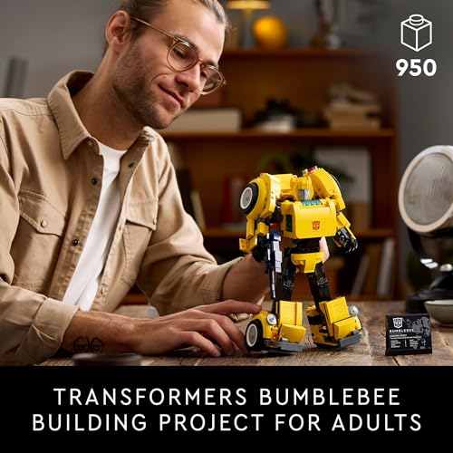 FIGURA DE ACCIÓN LEGO ICONS TRANSFORMERS BUMBLEBEE JUGUETE COLECCIONABLE DE ROBOT PARA ADULTOS SET DE CONSTRUCCIÓN DE MODELO - 2
