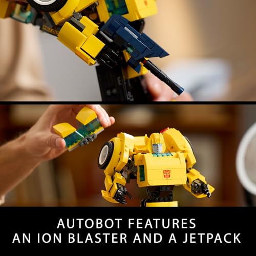 FIGURA DE ACCIÓN LEGO ICONS TRANSFORMERS BUMBLEBEE JUGUETE COLECCIONABLE DE ROBOT PARA ADULTOS SET DE CONSTRUCCIÓN DE MODELO - 4