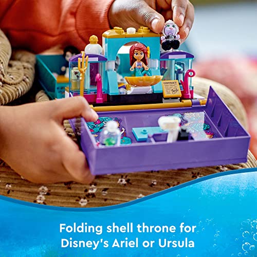 LEGO DISNEY 43213 JUEGO DIVERTIDO DE LIBRO DE CUENTOS DE LA SIRENITA CON ARIEL EL PRÍNCIPE ERIC Y URSULA JUGUETE DE PRINCESA - 5