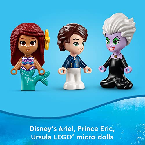LEGO DISNEY 43213 JUEGO DIVERTIDO DE LIBRO DE CUENTOS DE LA SIRENITA CON ARIEL EL PRÍNCIPE ERIC Y URSULA JUGUETE DE PRINCESA - 6