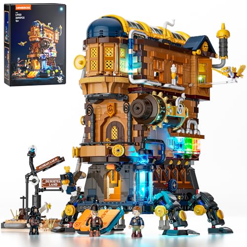 LUMIBRICKS JUEGO DE LADRILLOS DE CONSTRUCCIÓN CON ILUMINACIÓN DEL CASTILLO MÓVIL DEL ALQUIMISTA MECHA 2690 PIEZAS COLECCIÓN - 1