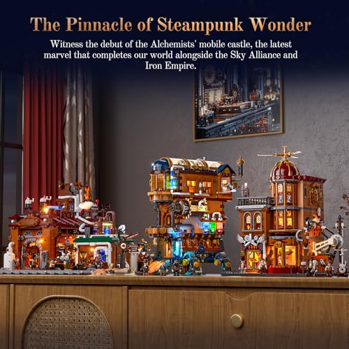 LUMIBRICKS JUEGO DE LADRILLOS DE CONSTRUCCIÓN CON ILUMINACIÓN DEL CASTILLO MÓVIL DEL ALQUIMISTA MECHA 2690 PIEZAS COLECCIÓN - 6