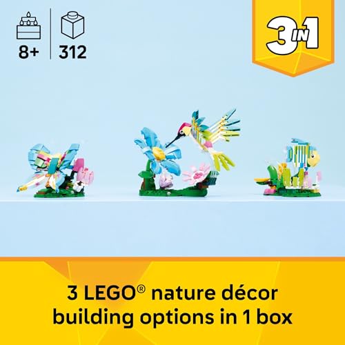 LEGO CREATOR 3 EN 1 WILD ANIMALS COLORIDO JUGUETE DE CONSTRUCCIÓN DE COLIBRÍ PARA NIÑAS NIÑOS Y NIÑOS A PARTIR DE 8 AÑOS - 2