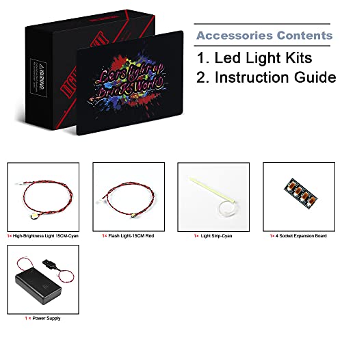 BRICKBLING LUZ LED COMPATIBLE CON EL JUEGO DE CASCO LEGO CAPTAIN REX 75349 SOLO LUCES NUEVA ILUMINACIÓN 2023 COMPATIBLE - 5