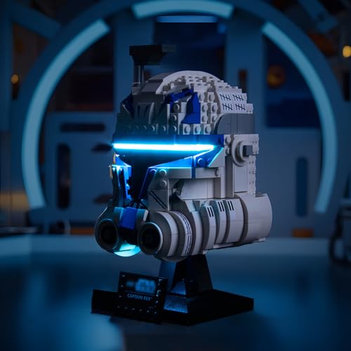 BRICKBLING LUZ LED COMPATIBLE CON EL JUEGO DE CASCO LEGO CAPTAIN REX 75349 SOLO LUCES NUEVA ILUMINACIÓN 2023 COMPATIBLE - 6