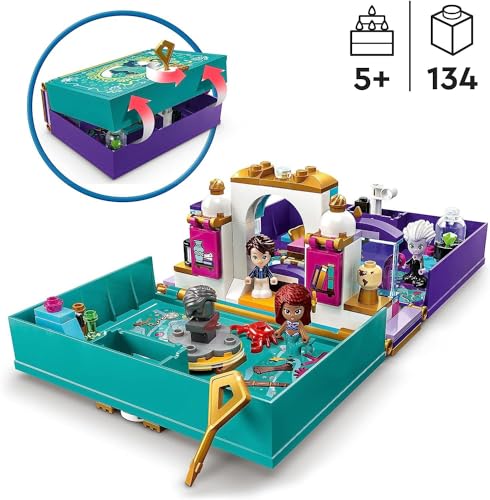 LEGO DISNEY PRINCESS THE LITTLE MERMAID KIT DE CONSTRUCCIÓN DE LIBRO DE CUENTOS CON PRINCESAS DISNEY REGALO PARA NIÑOS - 2
